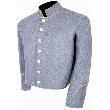 Cavalry CW CS Yellow Piping Trim Grey Wool Shell Jacket Yellow Trim - biznimart